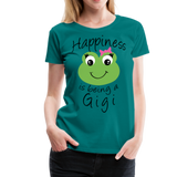 Happiness is being a Gigi Women’s Premium T-Shirt (CK1594) - teal