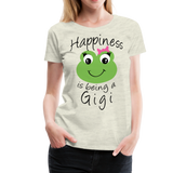 Happiness is being a Gigi Women’s Premium T-Shirt (CK1594) - heather oatmeal