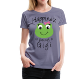 Happiness is being a Gigi Women’s Premium T-Shirt (CK1594) - washed violet
