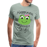 Happiness is being a Gigi Men's Premium T-Shirt (CK1594) - steel green