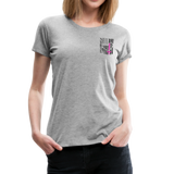 Nurse Flag Women’s Premium T-Shirt (CK1213) Updated+ - heather gray