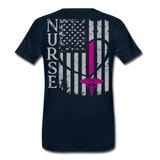 Nurse Flag Men's Premium T-Shirt (CK1213) Updated+ - deep navy