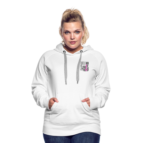 Nurse Flag Women’s Premium Hoodie (CK1806) Updated+ - white