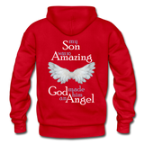 Son Amazing Angel Gildan Heavy Blend Adult Hoodie - red