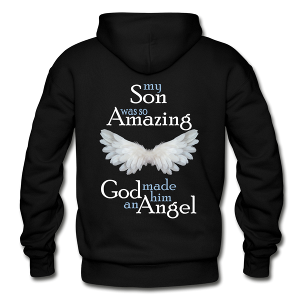 Son Amazing Angel Gildan Heavy Blend Adult Hoodie - black