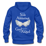 Son Amazing Angel Gildan Heavy Blend Adult Hoodie - royal blue