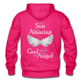 Son Amazing Angel Gildan Heavy Blend Adult Hoodie - fuchsia