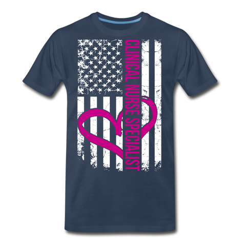 Clinical Nurse Specialist Men’s Premium Organic T-Shirt (CK561) - navy