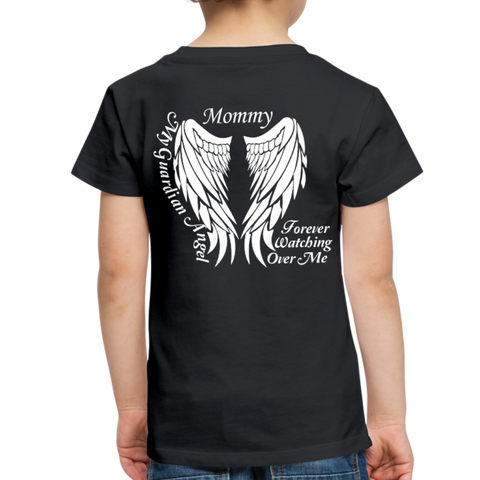 Mommy Guardian Angel Toddler Premium T-Shirt - black