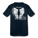 Mommy Guardian Angel Toddler Premium T-Shirt - deep navy