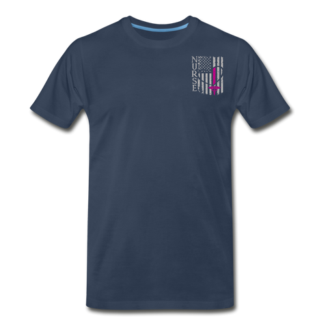 Nurse Flag Men’s Premium Organic T-Shirt (CK1213) - navy