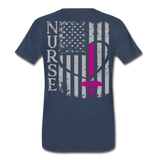 Nurse Flag Men’s Premium Organic T-Shirt (CK1213) - navy