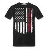 Trump American Flag Men’s Premium Organic T-Shirt - black