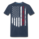 Trump American Flag Men’s Premium Organic T-Shirt - navy