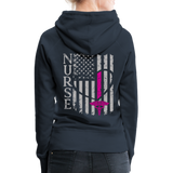 Nurse Flag Women’s Premium Hoodie (CK1806) - navy