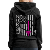 Nurse Flag Women’s Premium Hoodie (CK1806) - charcoal gray