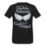Daddy Amazing Angel Men’s Premium Organic T-Shirt (CK1488) - black