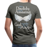 Daddy Amazing Angel Men's Premium T-Shirt (CK1488) - asphalt gray