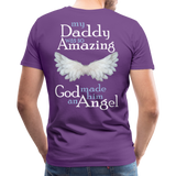 Daddy Amazing Angel Men's Premium T-Shirt (CK1488) - purple