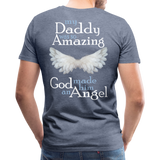Daddy Amazing Angel Men's Premium T-Shirt (CK1488) - heather blue
