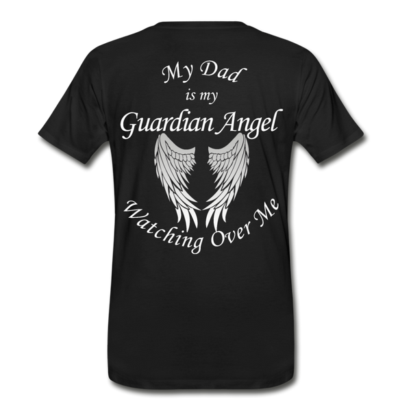Dad Guardian Angel Men’s Premium Organic T-Shirt - black