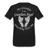 Grandpa Guardian Angel Men’s Premium Organic T-Shirt - black
