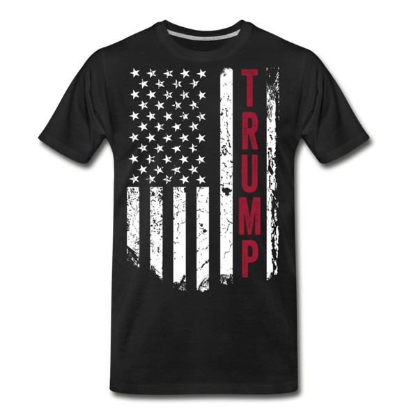 Trump American Flag Men’s Premium Organic T-Shirt (CK1569) - black