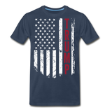 Trump American Flag Men’s Premium Organic T-Shirt (CK1569) - navy