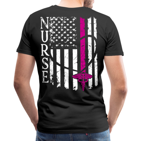 Nurse Flag Men's Premium T-Shirt (CK1392) - black