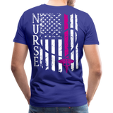 Nurse Flag Men's Premium T-Shirt (CK1392) - royal blue
