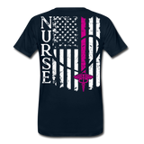 Nurse Flag Men's Premium T-Shirt (CK1392) - deep navy