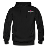 Custom Nurse Flag Pullover Hoodie Gildan Heavy Blend Adult Hoodie (CK1933 Blank) - black