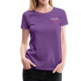 RN Nurse Flag Women’s Premium T- Shirt (CK1295) - purple