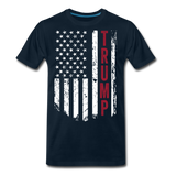 Trump American Flag Men's Premium T-Shirt (CK1569) - deep navy