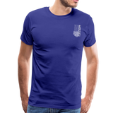 Pepere American Flag Men's Premium T-Shirt - royal blue