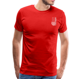 Pepere American Flag Men's Premium T-Shirt - red