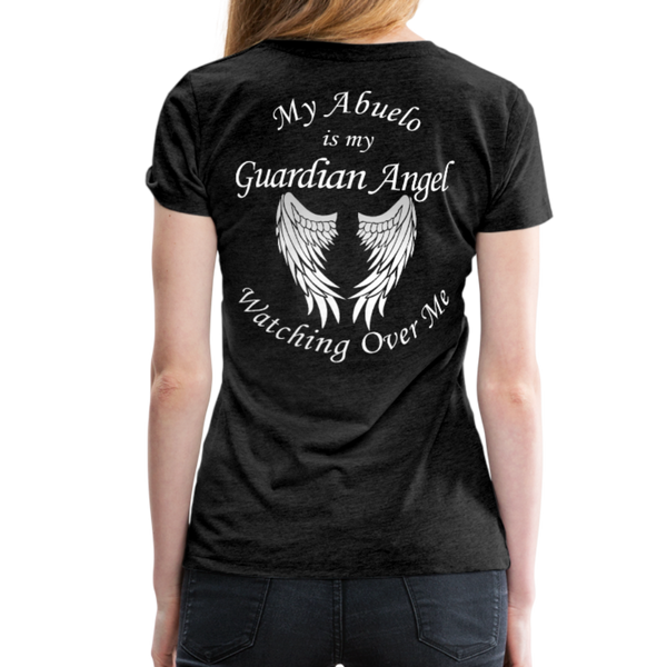 My Abuelo Guardian Angel Women’s Premium T-Shirt - charcoal gray