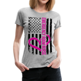 Emergency Nurse Flag Women’s Premium T-Shirt (CK1583) - heather gray