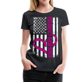 Emergency Room Nurse Flag Women’s Premium T-Shirt (CK1583) - black