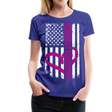 Emergency Room Nurse Flag Women’s Premium T-Shirt (CK1583) - royal blue