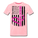 Emergency Nurse Flag Men's Premium T-Shirt (CK1583) - pink