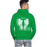 Daddy Guardian Angel Gildan Heavy Blend Adult Hoodie (CK1247) - kelly green
