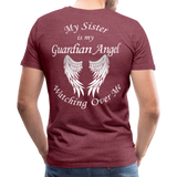 Sister Guardian Angel Men's Premium T-Shirt (CK1360) - heather burgundy