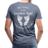 Sister Guardian Angel Men's Premium T-Shirt (CK1360) - heather blue
