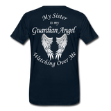 Sister Guardian Angel Men's Premium T-Shirt (CK1360) - deep navy