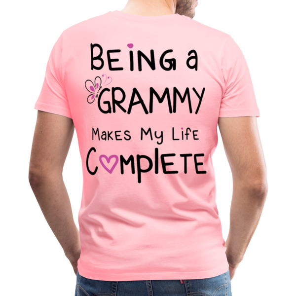 Being a Grammy Makes My Life Complete Men's Premium T-Shirt - pink
