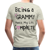Being a Grammy Makes My Life Complete Men's Premium T-Shirt - heather oatmeal