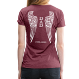 Dad 1956-2020 Women’s Premium T-Shirt - heather burgundy
