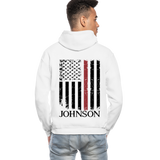 Johnson Firefighter Gildan Heavy Blend Adult Hoodie - white