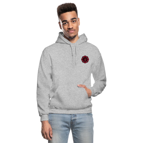 Johnson Firefighter Gildan Heavy Blend Adult Hoodie - heather gray